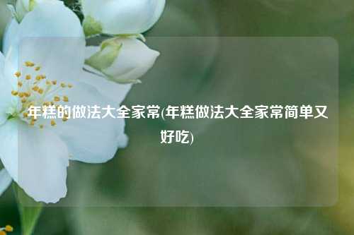年糕的做法大全家常(年糕做法大全家常简单又好吃)
